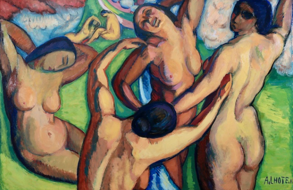 Jeux au printemps or Four Nudes Dancing in the Clearing